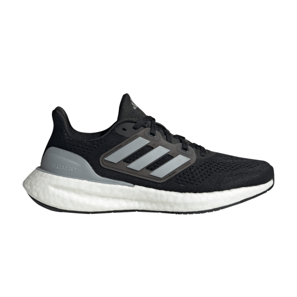 (W) Adidas PureBoost 23 Wide Black Silver Metallic IF8063