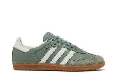 (W) Adidas Samba OG Silver Green Gum IE7011