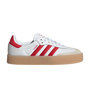 (W) Adidas Sambae White Scarlet Gum ID0438