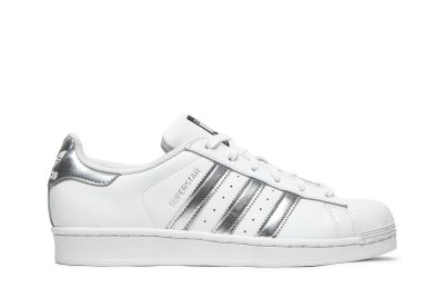 (W) Adidas Superstar ‘White Silver Metallic’ AQ3091