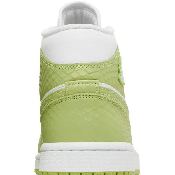 (W) Air Jordan 1 Mid SE Green Python DV2959-113