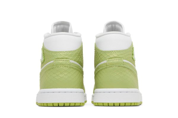 (W) Air Jordan 1 Mid SE Green Python DV2959-113