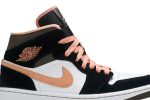 (W) Air Jordan 1 Mid SE Peach Mocha DH0210-100