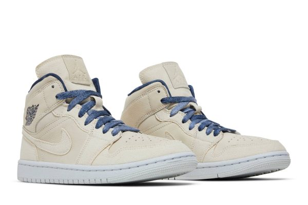 (W) Air Jordan 1 Mid SE White Midnight Navy DM9126-104