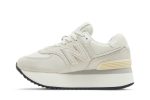 (W) New Balance 574+ White Grey WL574ZAA